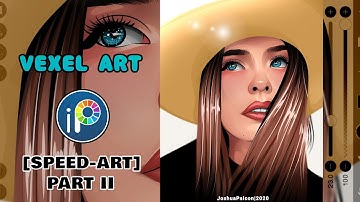 VEXEL ART WORKFLOW | SKIN SHADING|BLENDING | @ibisPaint | PART II