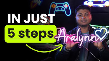 How to make neon sign in just five steps