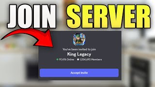 How to Join King Legacy Discord Server on Mobile! - (EASY)