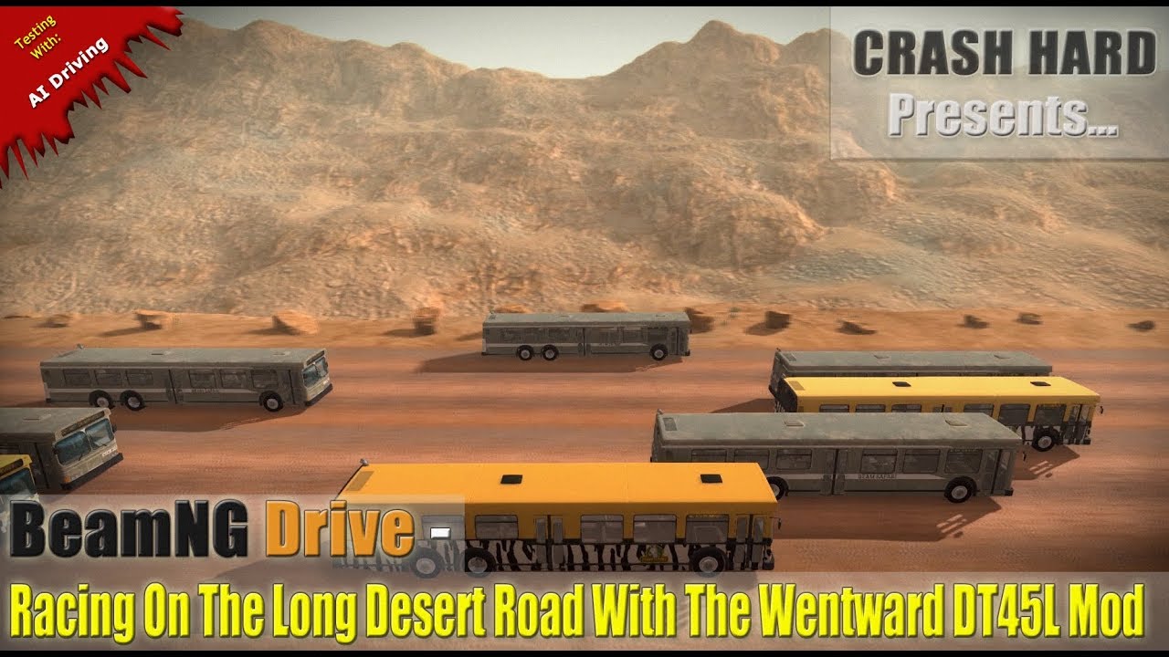 BeamNG Drive Racing On The Long Desert Road With The Wentward DT45L