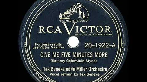 1946 HITS ARCHIVE: Five Minutes More - Tex Beneke ...