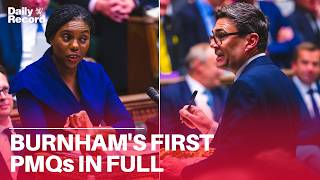 Andy Burnham's first PMQs GRILLING in full as Kemi Badenoch takes aim