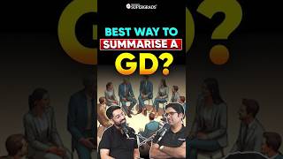 How to Summarize a GD After IIM Interview? 💡 | Best Tips in 60 Seconds | #shorts