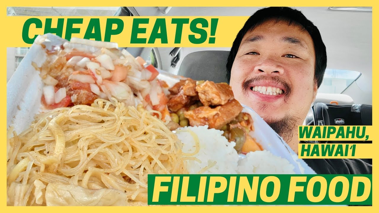 Delicious Cheap Eats Filipino Food in Waipahu Hawaii YouTube