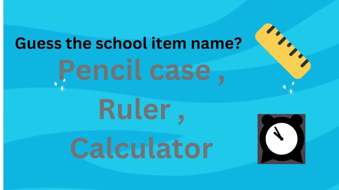 Guess the School Use Items | FunMind Quizzes 