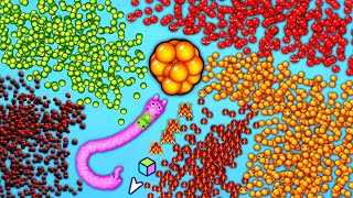 SNAKE IO🐍 GIANT SNAKE IO vS 💀 MONSTER  BUBBLEGUMS EPIC SNAKE IO 🐍 BEST / FUNNY GAMEPLAY ! screenshot 3