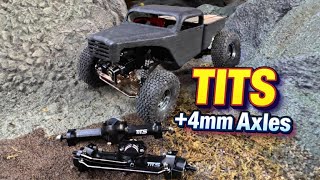 Tiny Terrains (TITS) +4mm SCX30 Axles! Quick look and thoughts 