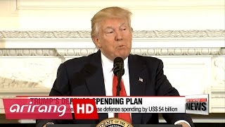 President Trump seeks to increase defense spending by $54 billion . , degrees   2018... degrees  U.S. President Donald Trump has revealed his early budget plans for 2018. He's seeking to boost ..., From YouTubeVideos