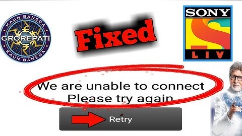How to Fix Sony Liv App All Problem || Unable to Connect Problem Solved