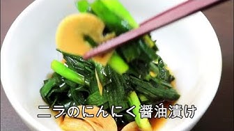 ニラとニンニク醤油漬け Youtube