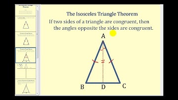 Proof The Isosceles Triangle Theorem