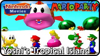 Mario Party 1 - Yoshi's Tropical Island (4 Players, 20 Turns, Mario vs Peach vs Yoshi vs Luigi)