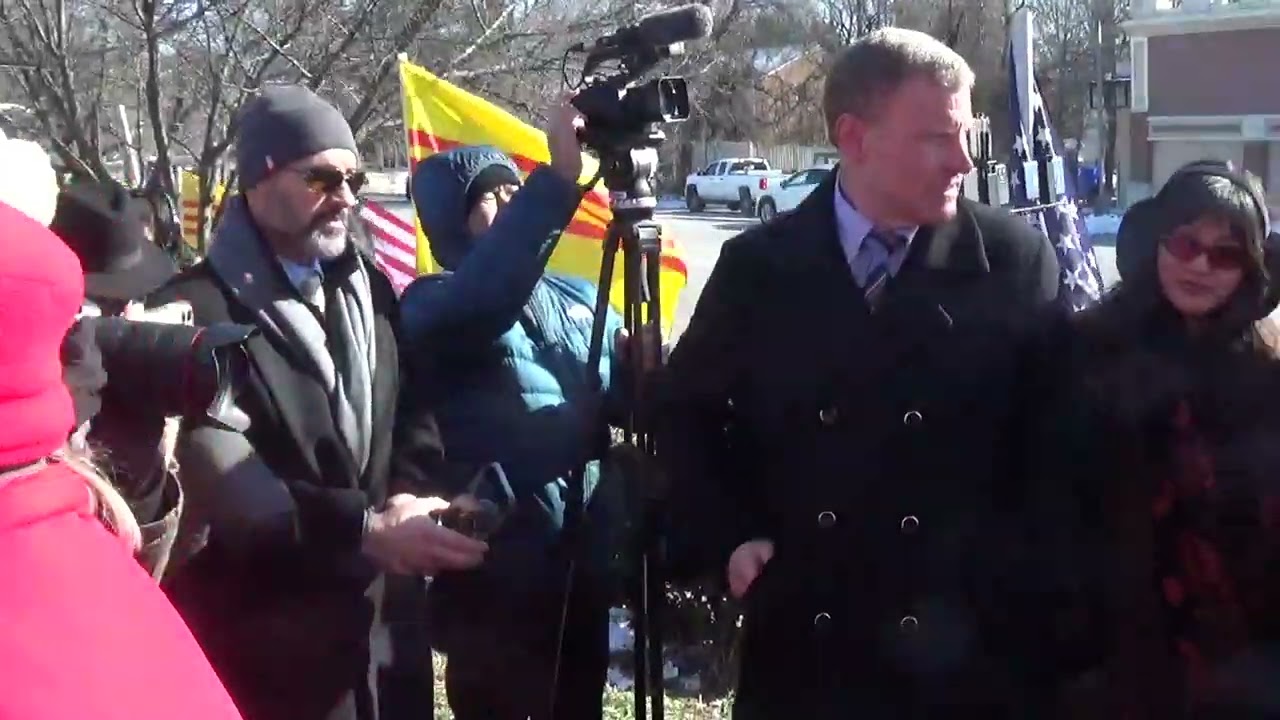 Mayor of Falls Church city revealed Saigon blvd in front gate Eden Center - Falls Church, Virginia