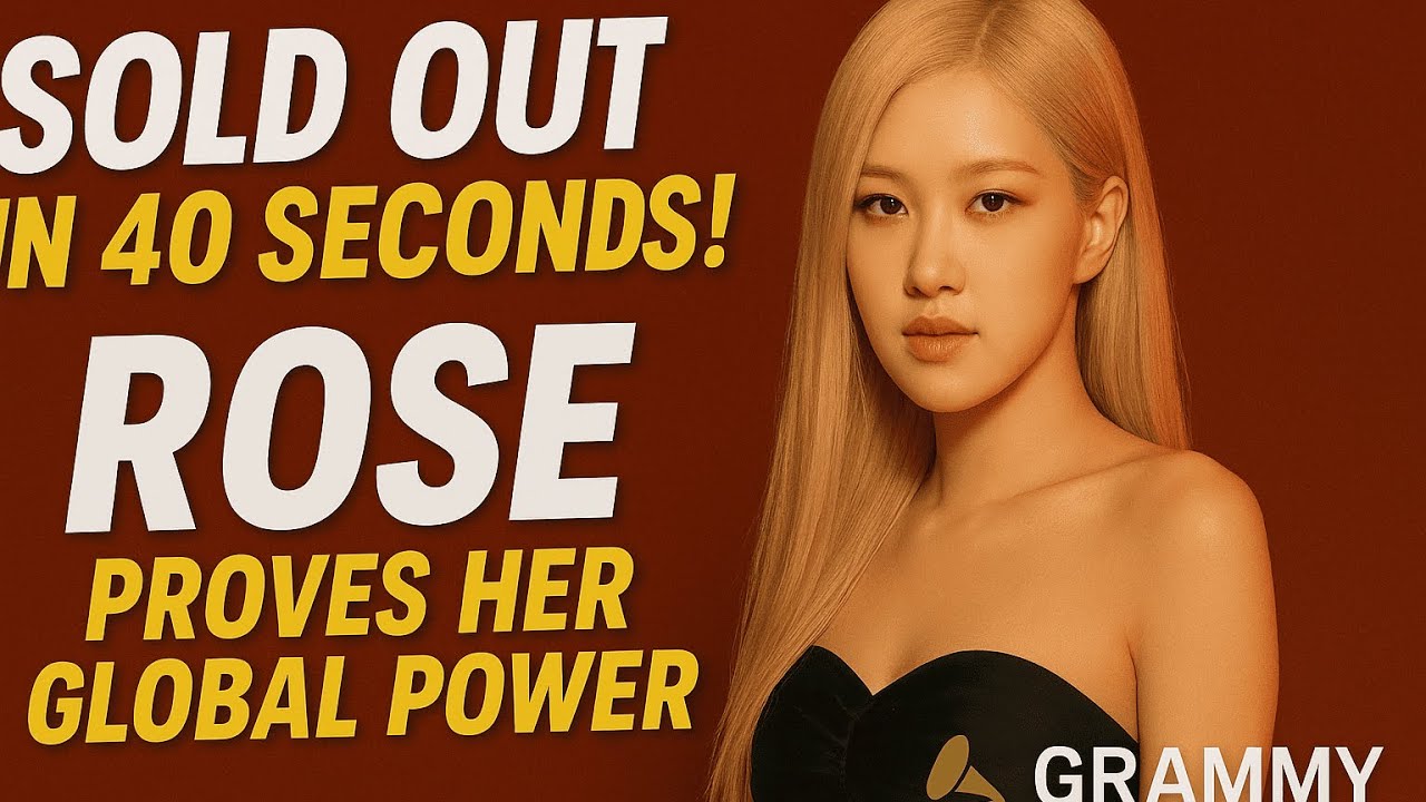 SOLD OUT IN 40 SECONDS! ROSÉ PROVES HER GLOBAL POWER AT GRAMMY MUSEUM