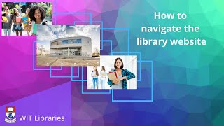 Navigating the Library Website