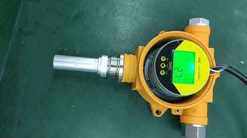 fixed gas detector  CH4 methane gas test video