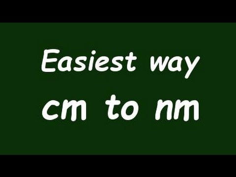 Convert Centimeter to Nanometer (cm to nm) - Formula ...