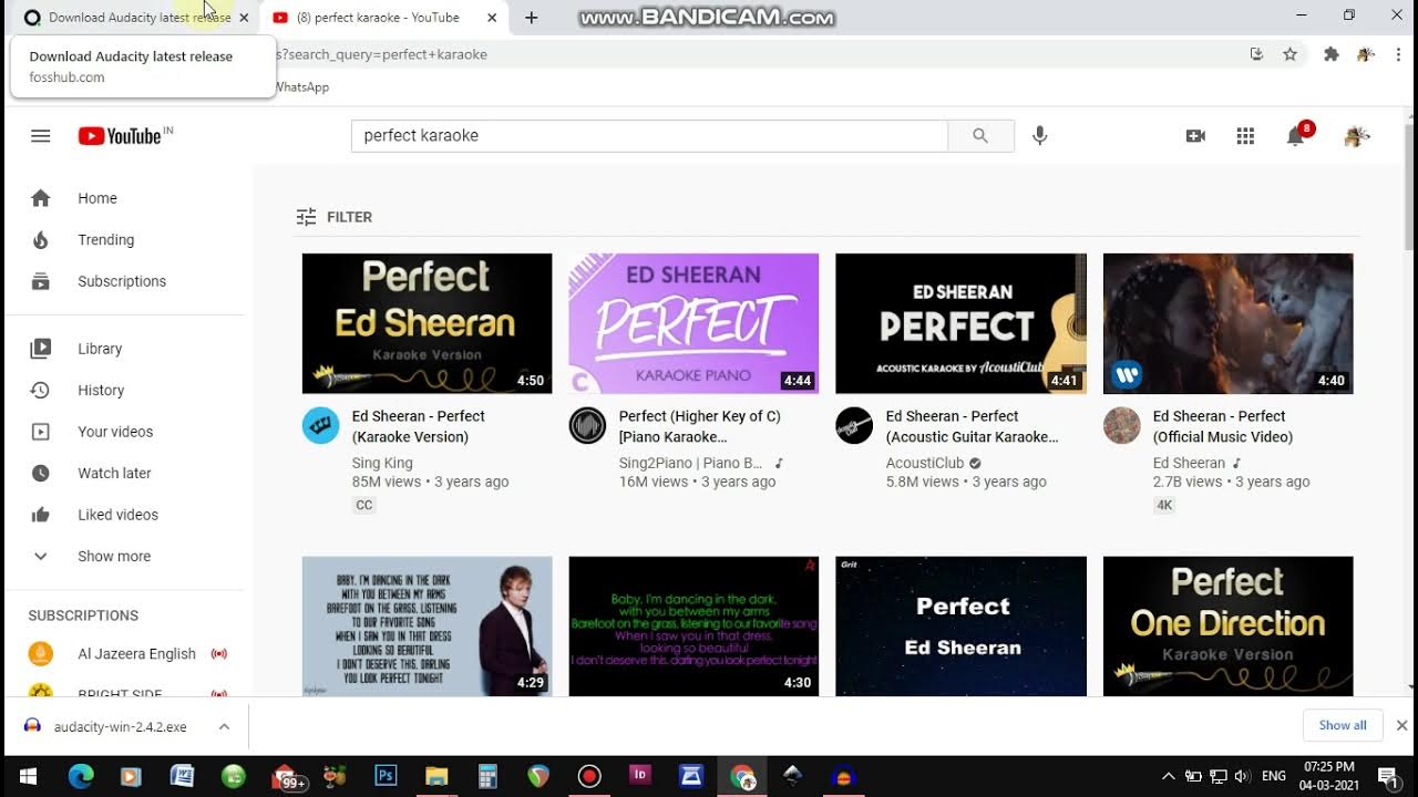 how to download, install and use AUDACITY to record karaoke songs at
