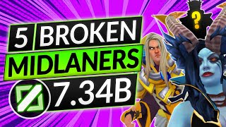 Dota 2 News : Top 5 mid heroes in pubs from the first month of Dota 2 patch  7.34