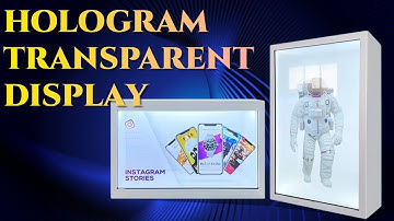 How to use transparent lcd showcase for holographic display?