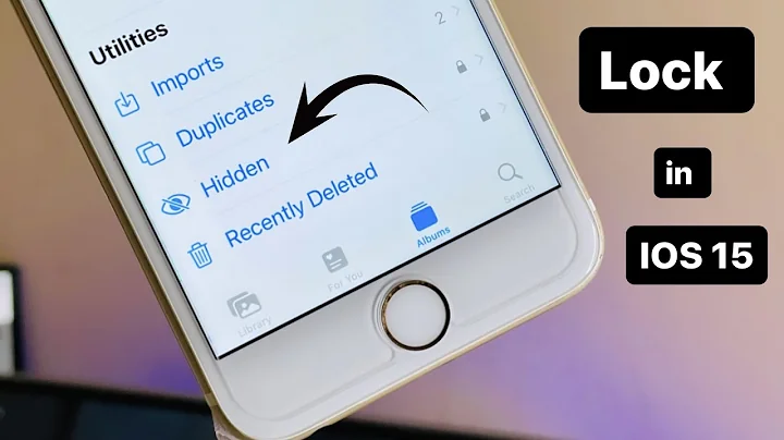 How to lock hidden section in ios 15.7.5 - iPhone 7 hidden photos section locked