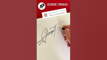 Signature Sign GEORGE TRIGKAS #lettersign #signature #handwriting  #namedesign #calligraphy #sign