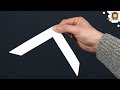 Como Fazer um Bumerangue de Papel - Origami