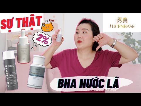 Video SỰ THẬT về LUCENBASE BHA - SO SÁNH với OBAGI & PAULA'S... - youtube