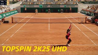 TopSpin 2K25 The Best ULTRA REALISTIC Gameplay Footage  Williams V Sharapova Roland Garros