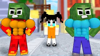 Monster School : Fire Baby Zombie x Squid Game Doll xFnaf Freddy - Minecraft Animation