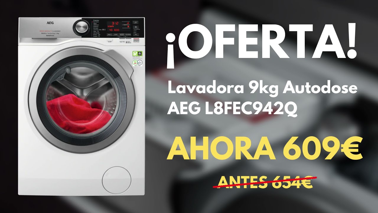 Oferta Lavadora 8FEC942 9 KG AEG 609€ 