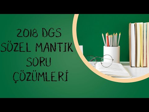 13) 2018 DGS SÖZEL MANTIK SORU ÇÖZÜMLERİ #keşfetaçıl #keşfetbeniöneçıkar #keşfetedüş