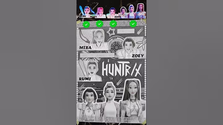 Scrapbooking KPop Demon Hunters Huntrix What It Sounds Like (HUNTR/X) 케이팝 데몬 헌터스 헌트릭스 다꾸 Journaling