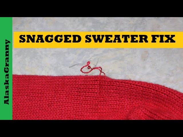 Snagged Sweater Quick Fix - Dritz Snag Nab It Tool 