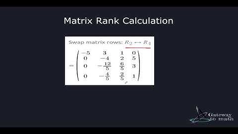 Matrix Rank Calculation