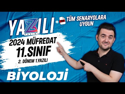 11.Sınıf Biyoloji 2.Dönem 1.Yazılı | 2023-2024 Örnek Sınav