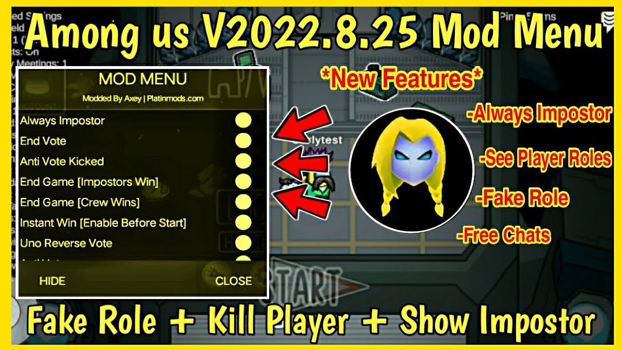 Among Us Mod Menu 2021.11.9.5, ESP, Kill Players