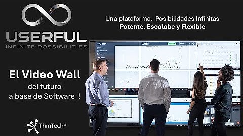 VIDEO WALL USERFUL INFINITY Centros de Monitoreo, Salas de Juntas, Señalización Digital