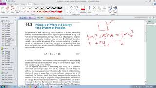 Chap 14. 3 Principle of work and energy (System of particles)