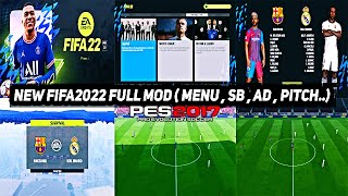 مود تحويل بيس 2017 الى فيفا 22 | NEW FIFA2022 FULL MOD