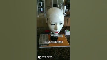 DIY robot head.  thanks to Gael and other creative robotics engineers.  #diy #droid #3dprinting #ai