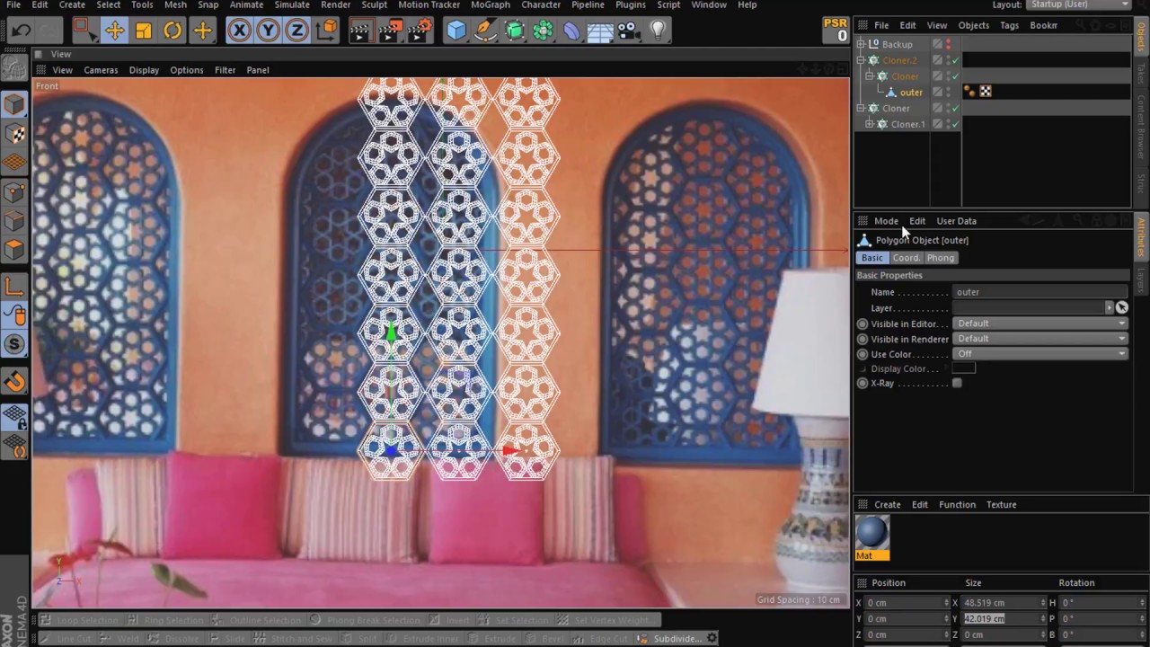 c4d - traditional interior - YouTube