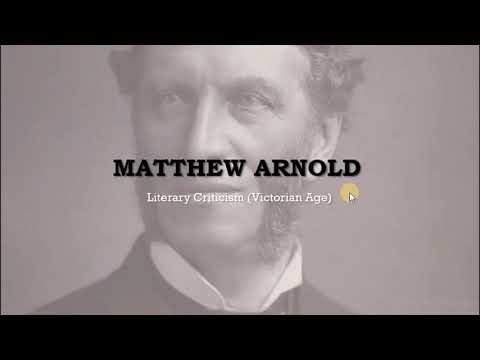 Matthew Arnold - Literary Criticism
