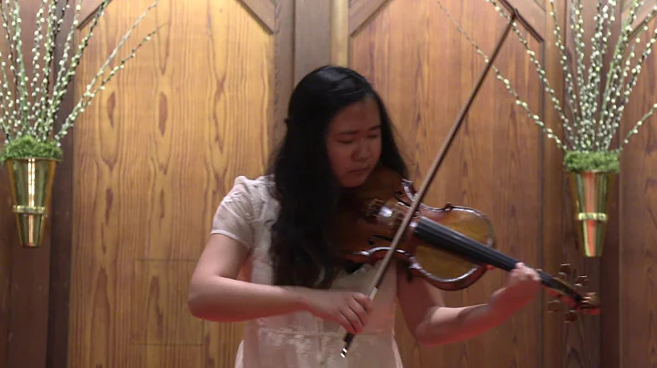2019 JUNIOR BACH, Sabrina Kim, violin, SONATA: C M...