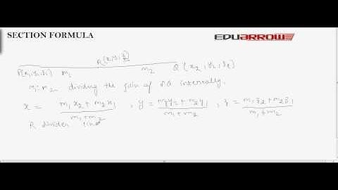 3d geometry - Distance, Section, Midpoint formula