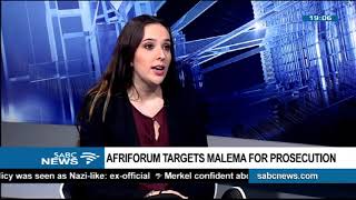 Afriforum's decision to prosecute Malema - Vanessa Da Silva Faria