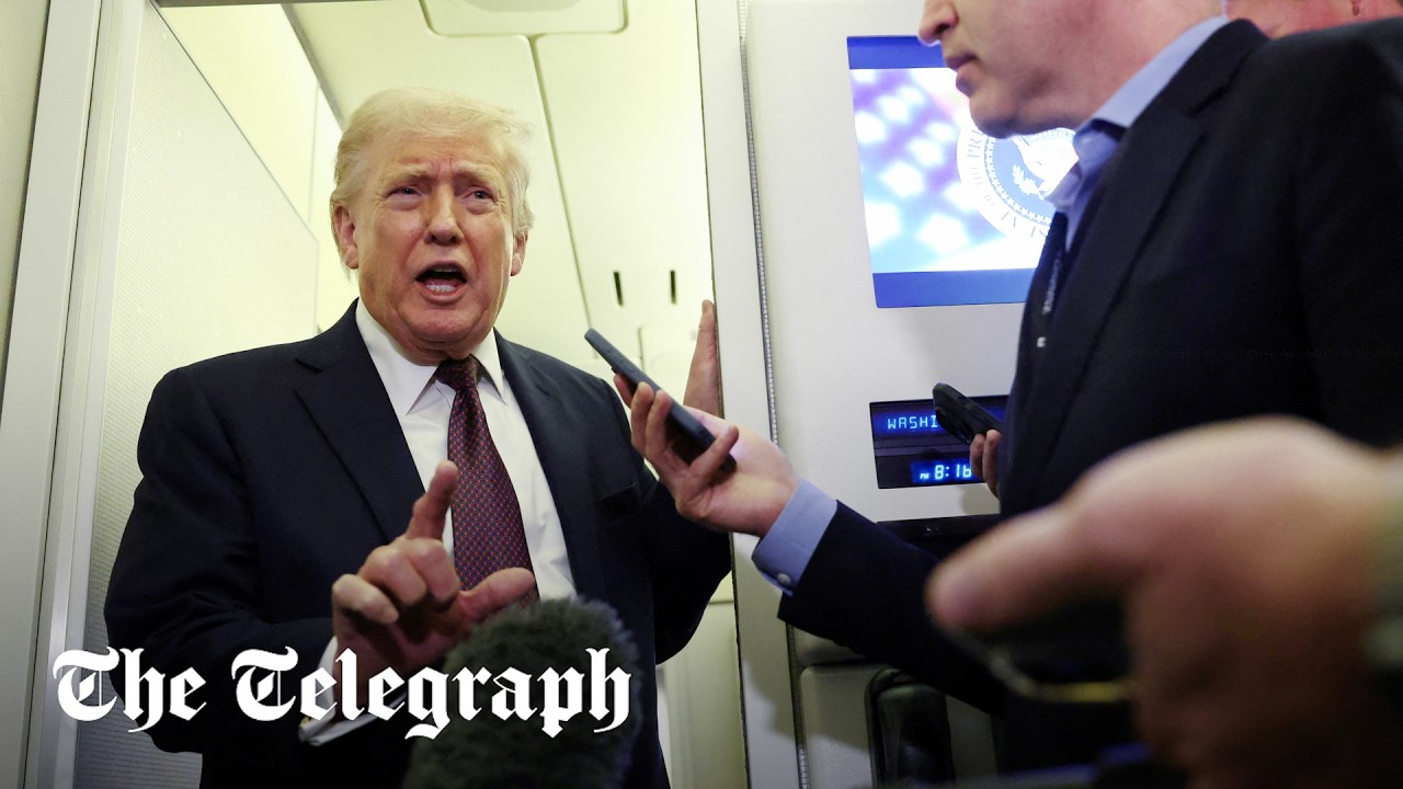 Live: Trump speaks about Iran crisis