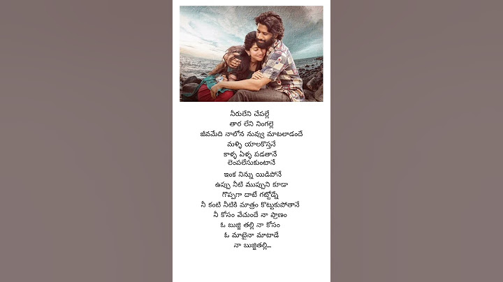 Bujji Thalli Song Lyrics | Thandel Movie #telugulyrics #love #music #telugulyricalvibes #song