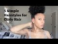 5 Simple Hairstyles for Curly Hair