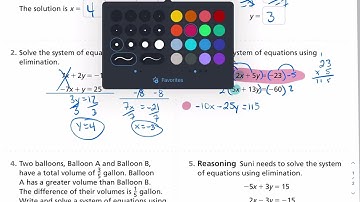 5-4 Solving Systems of equations by Elimination SAVVAS